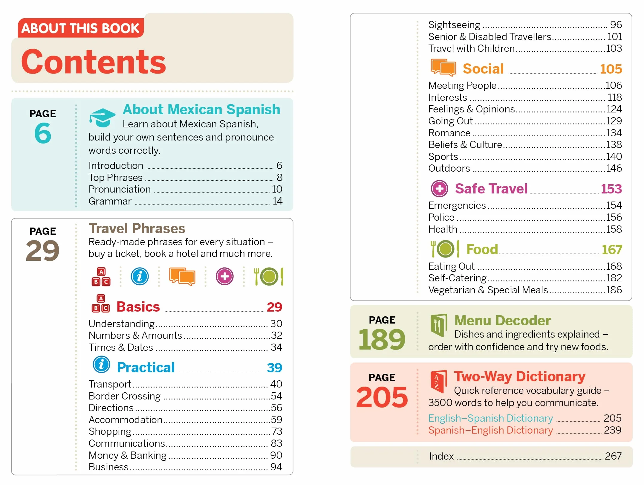 Mexican Spanish Phrasebook & Dictionary 6ed Anglais