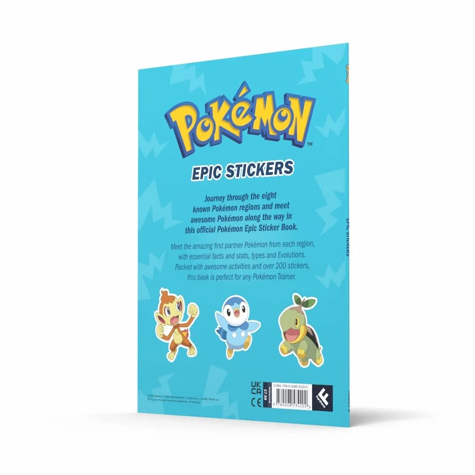 Pokemon Epic Stickers Sticker Activity for Pokemon Fans