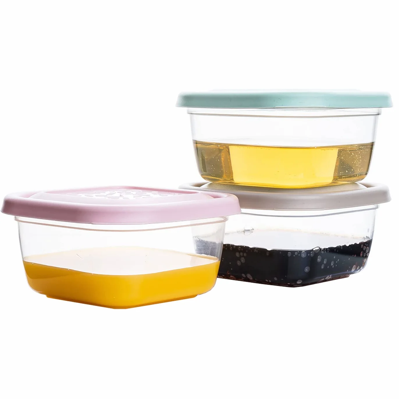 Pojemniki na żywność 300 ml Plastikowe Bez BPA Zestaw 24 sztuk