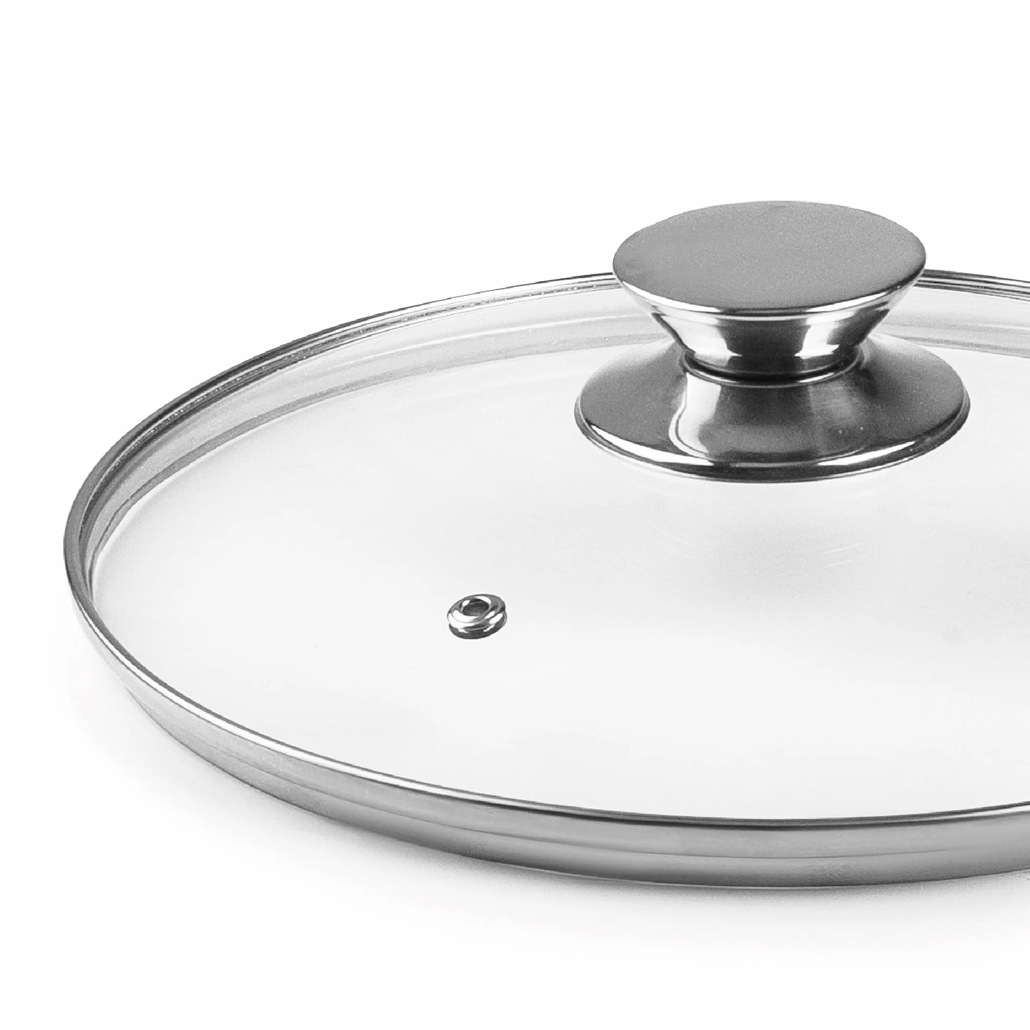 Ibili szklana pokrywka ze stali nierdzewnej 18 cm