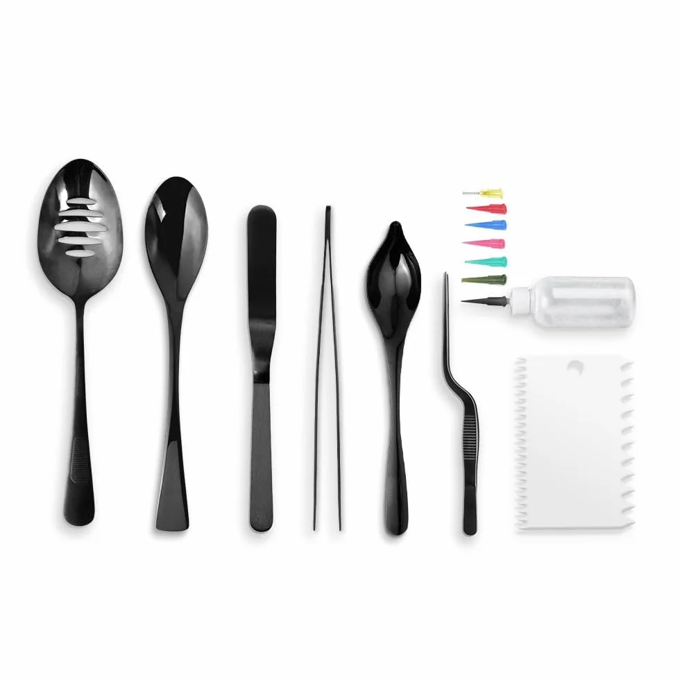 Mikamax 8-Częściowy Zestaw Do Platerowania Chef's Plating Tool Set Wyposażenie Kuchenne