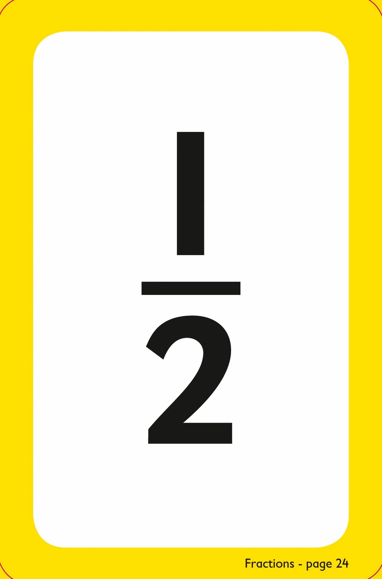 Fractions Flashcards: Ideal for home learning