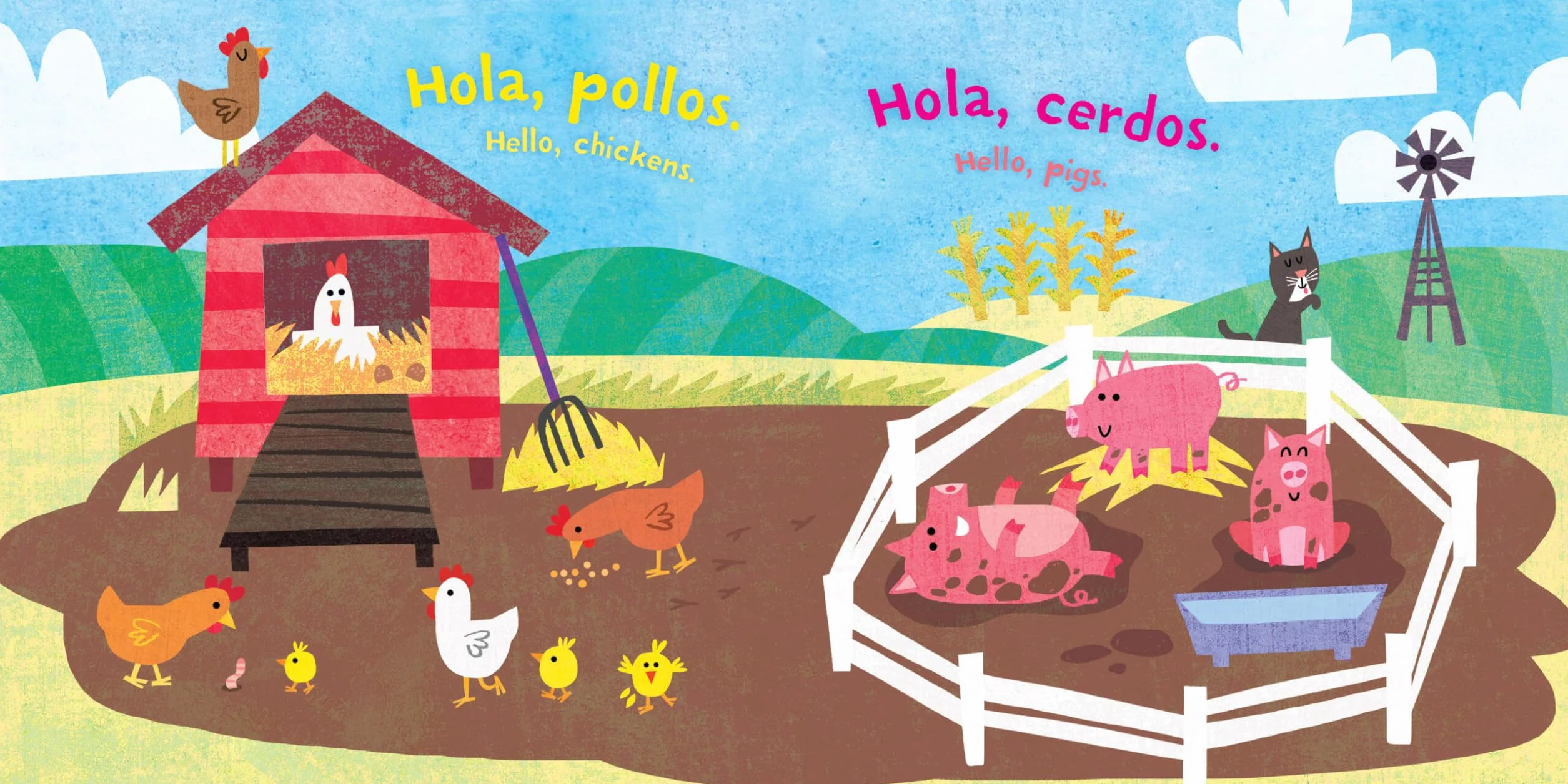 Indestructibles: ¡Hola, Granja! / Hello, Farm! Chew Proof Rip Proof Nontoxic 100% Washable Book for Babies