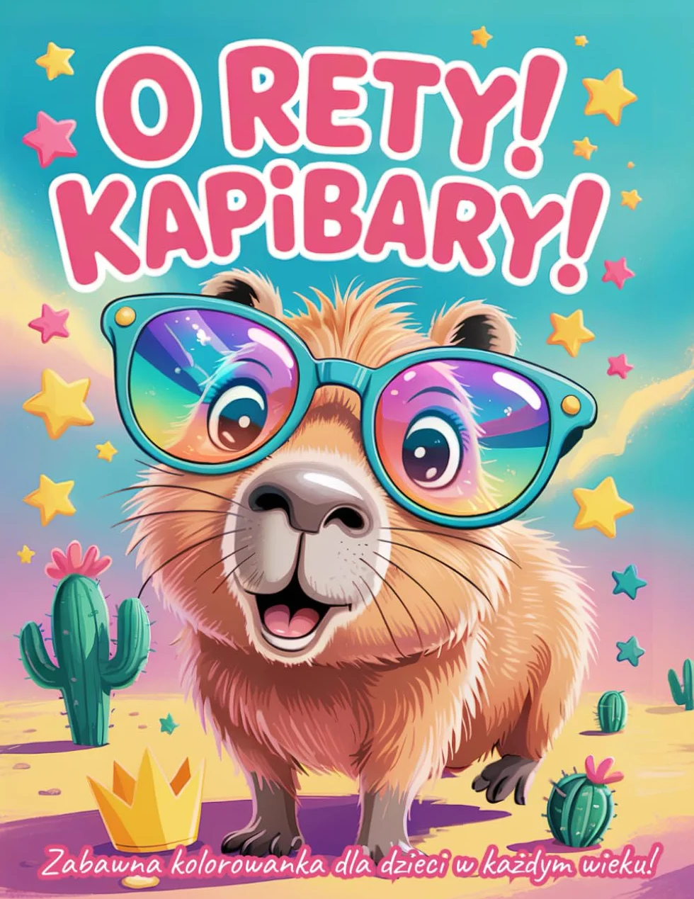 O rety, Kapibary!: Zabawna kolorowanka dla dzieci w każdym wieku!