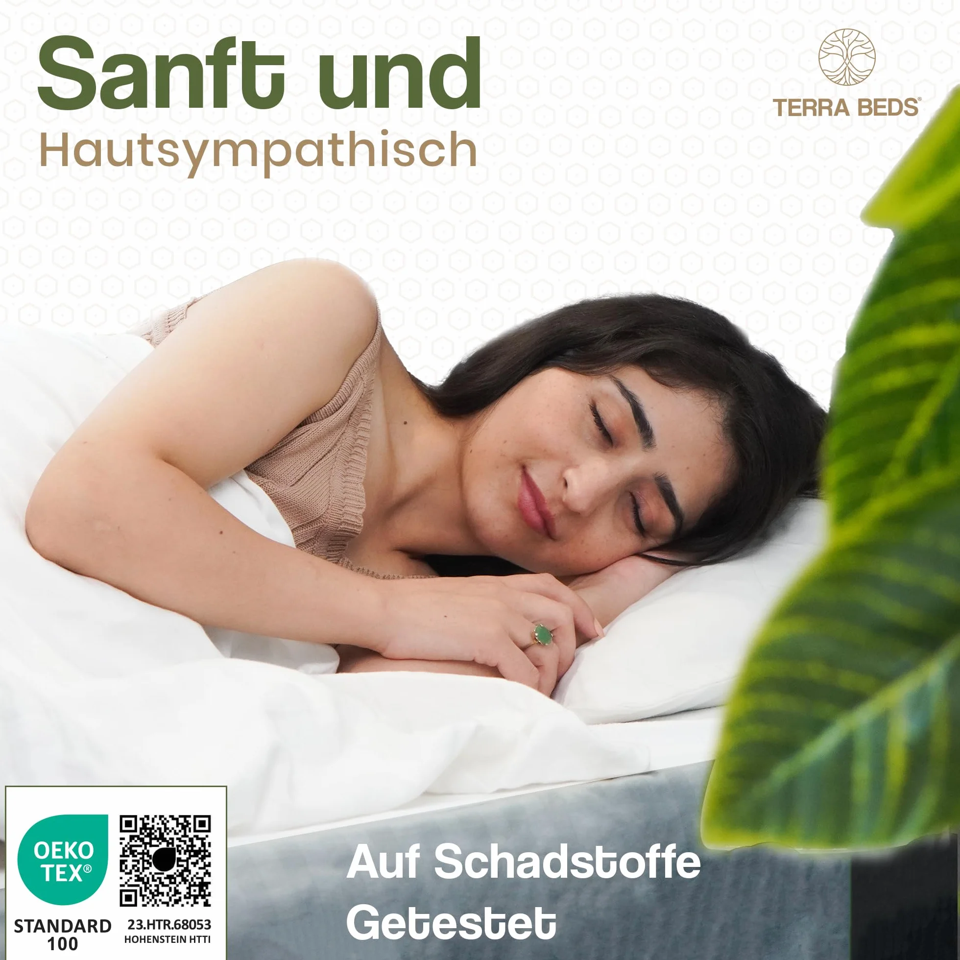 Terra Beds Ochraniacz na materac 90x200 cm wodoodporny bawełniany Oeko-Tex