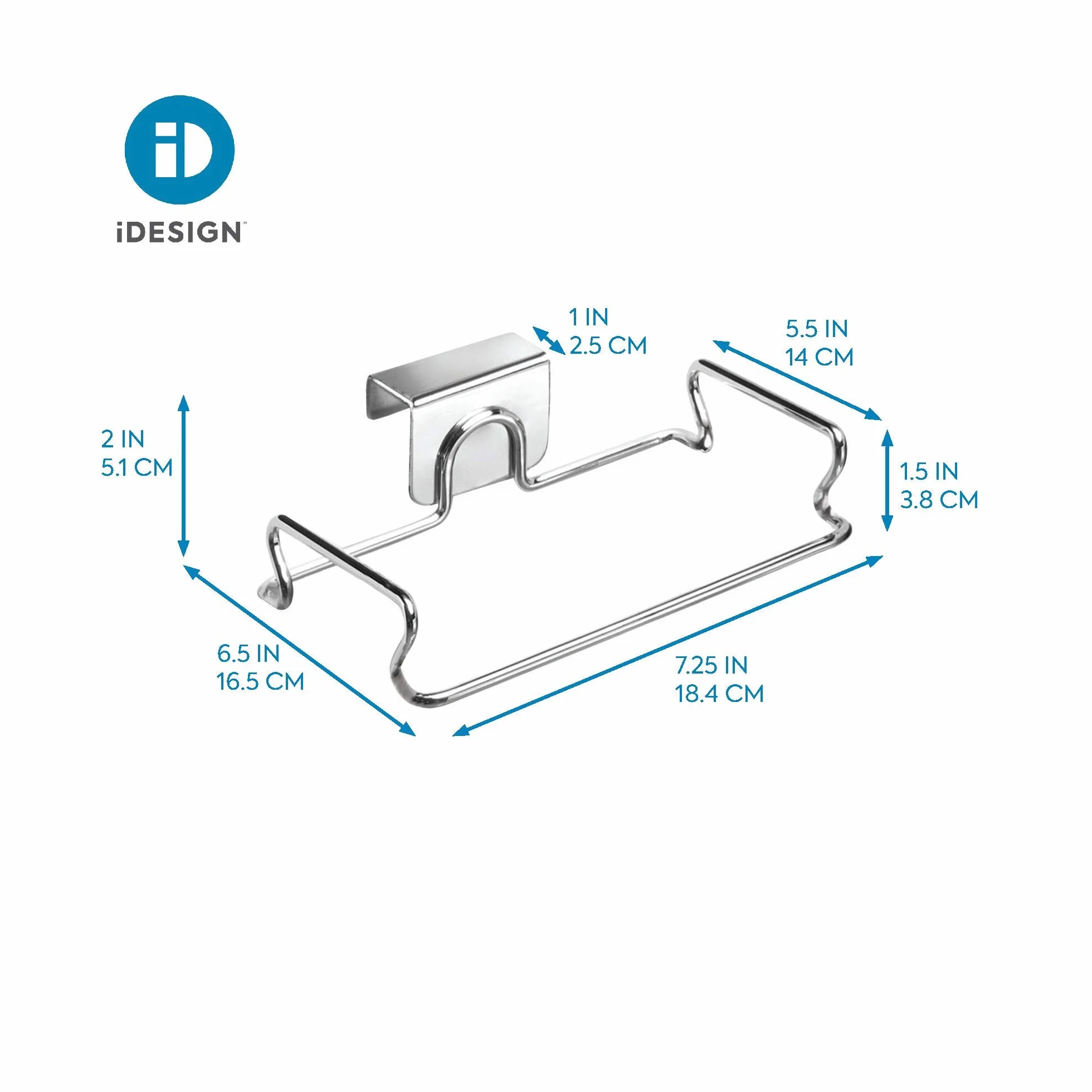 iDesign Classico uchwyt do drzwi metal chrom 1 sztuka