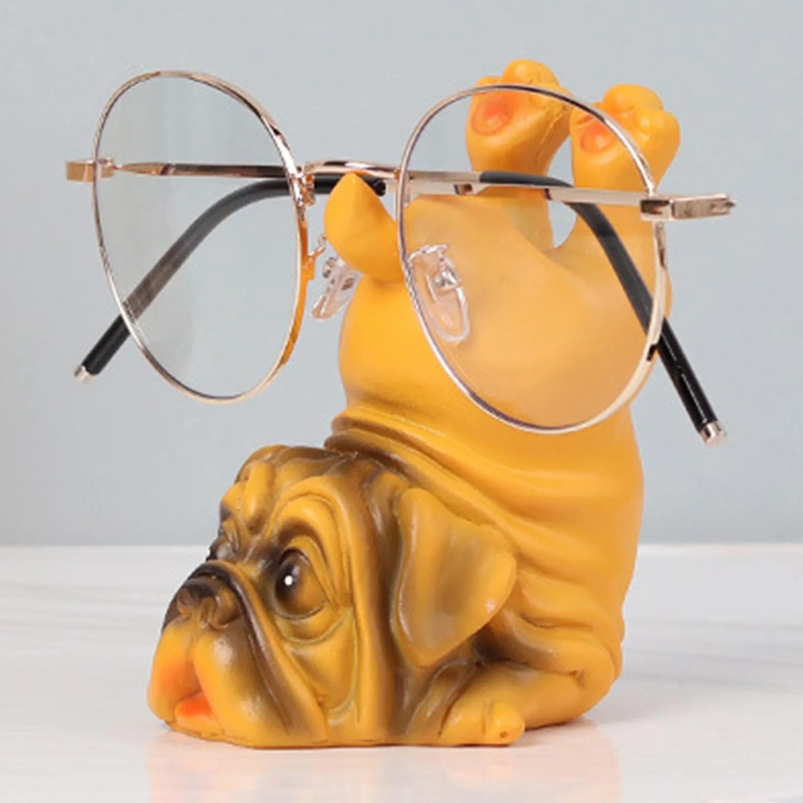 Puppy Eyeglass Holder Resin Dog Stand Decorative Glasses Display Cute Sunglass Stand Unique