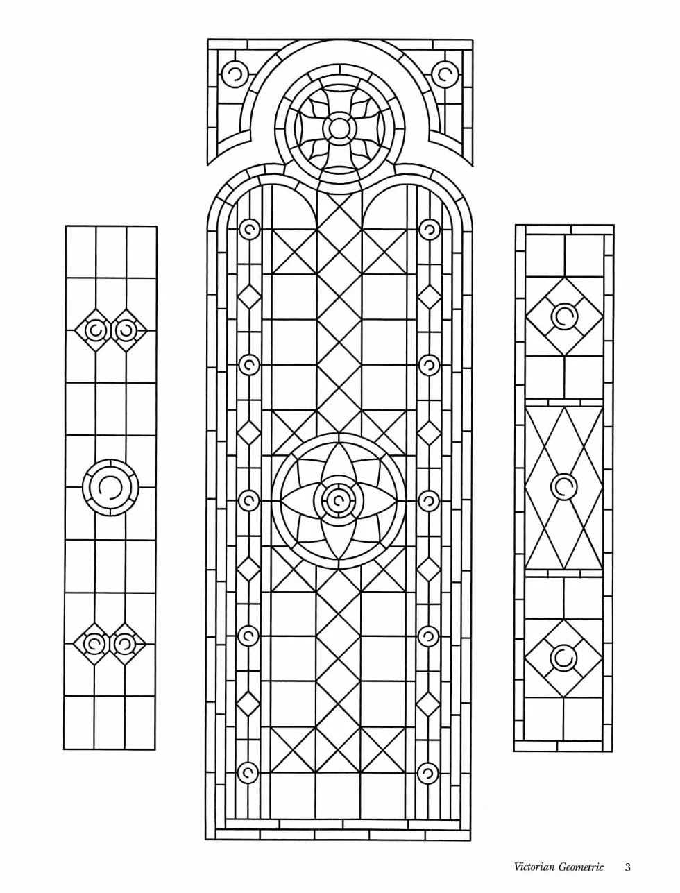 390 Traditional Stained Glass Designs