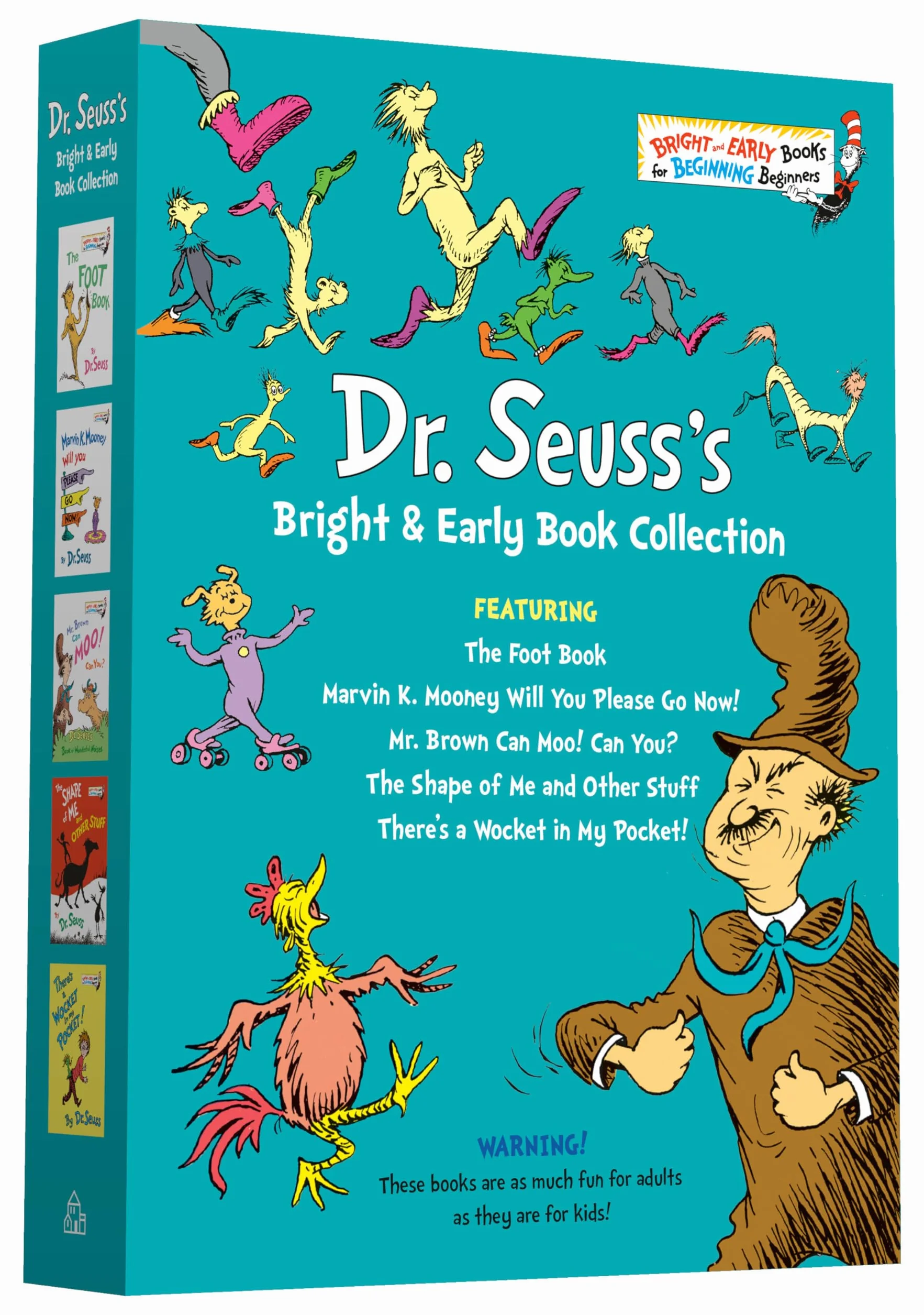 Dr. Seuss Bright & Early Book Boxed Set Collection: The Foot Book; Marvin K. Mooney Will You Please Go Now!; Mr. Brown Can Moo! Can You?, The Shape of ... Other Stuff; There's a Wocket in My Pocket!