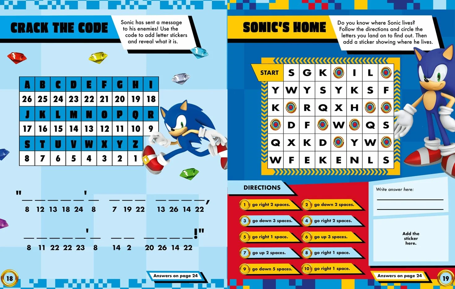 Sonic the Hedgehog Sticker Activities Book: Sticker-Filled Puzzles and Activities Perfect For All Sonic Fans. It Includes 6 Pages of Stickers.