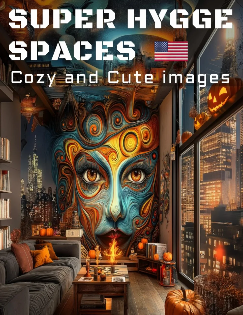 Cozy Moments Coloring Book for Adults and Teens Super Hygge Spaces US Edition