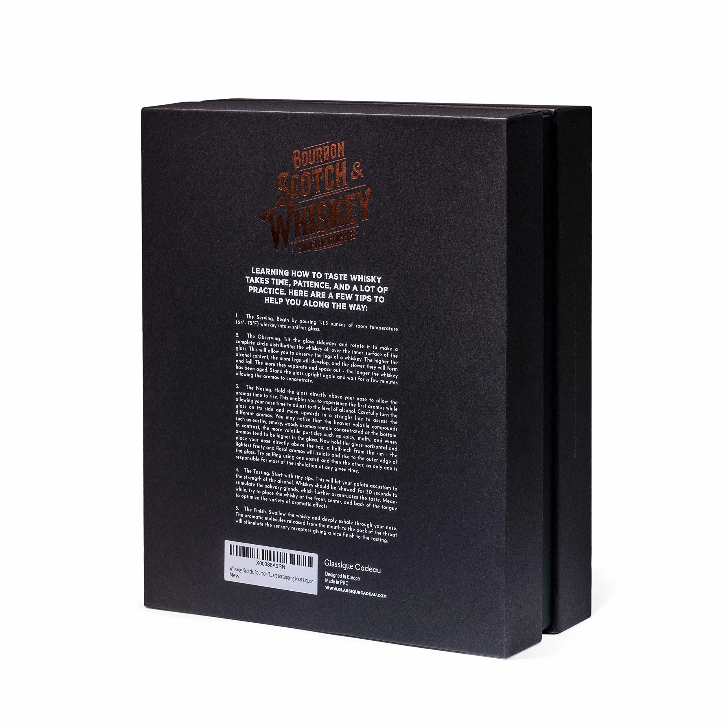 Szklanki do degustacji whisky, szkockiej i burbona, zestaw 6 sztuk, profesjonalne kubki do degustacji i wędzenia tulipanów 100 ml, małe kryształowe węchacze, do popijania schludnego alkoholu