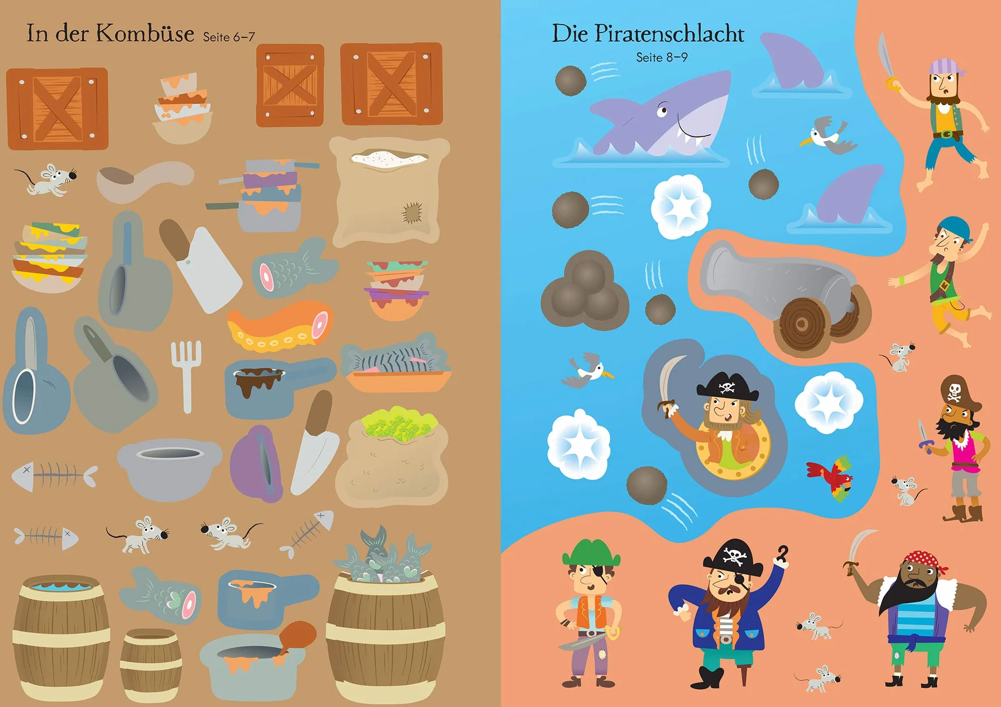 Mein Immer-wieder-Stickerbuch: Piraten: mit über 250 wiederlösbaren Stickern