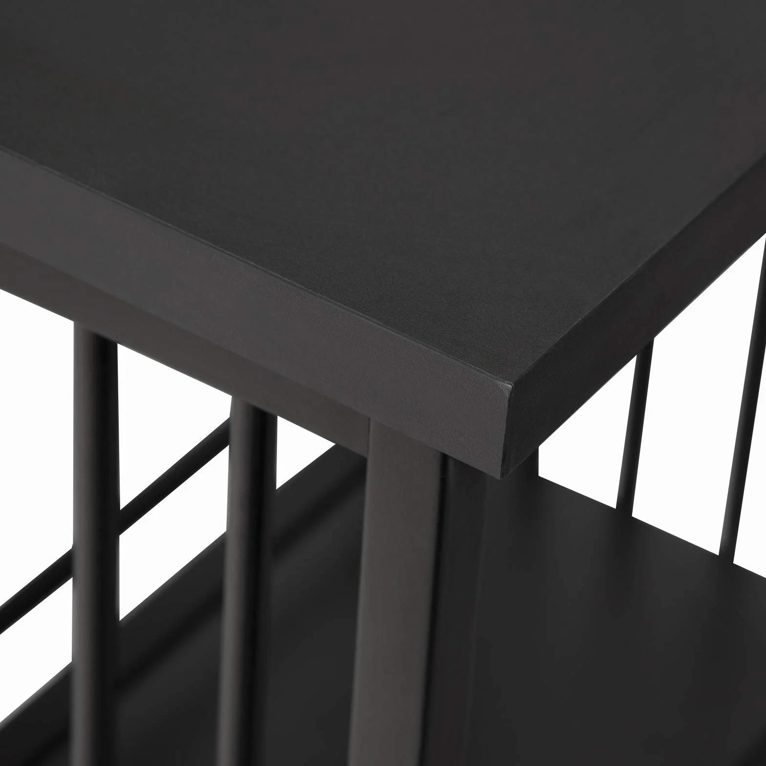 WOLTU Stół barowy BT26sz 120x40x105 cm czarny metalowy MDF