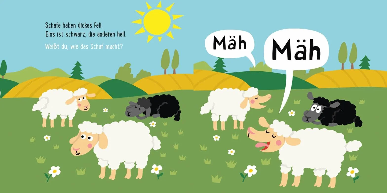 Baby Pixi 140 Mein Baby-Pixi-Buggybuch: Oink, Mäh, Muh! wasserfest schadstoffgeprüft reißfest