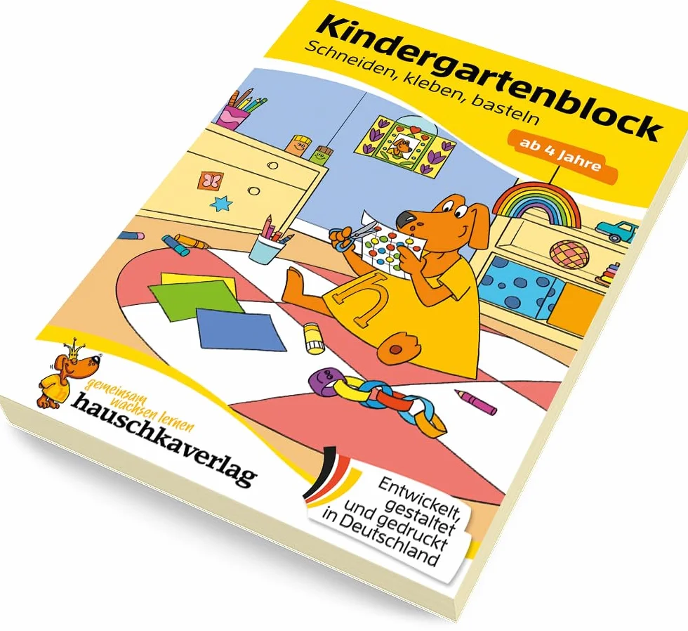 Kindergartenblock - Schneiden, kleben, basteln ab 4 Jahre: Bunter Rätselblock - Sinnvolle Beschäftigung die Spaß macht: 629