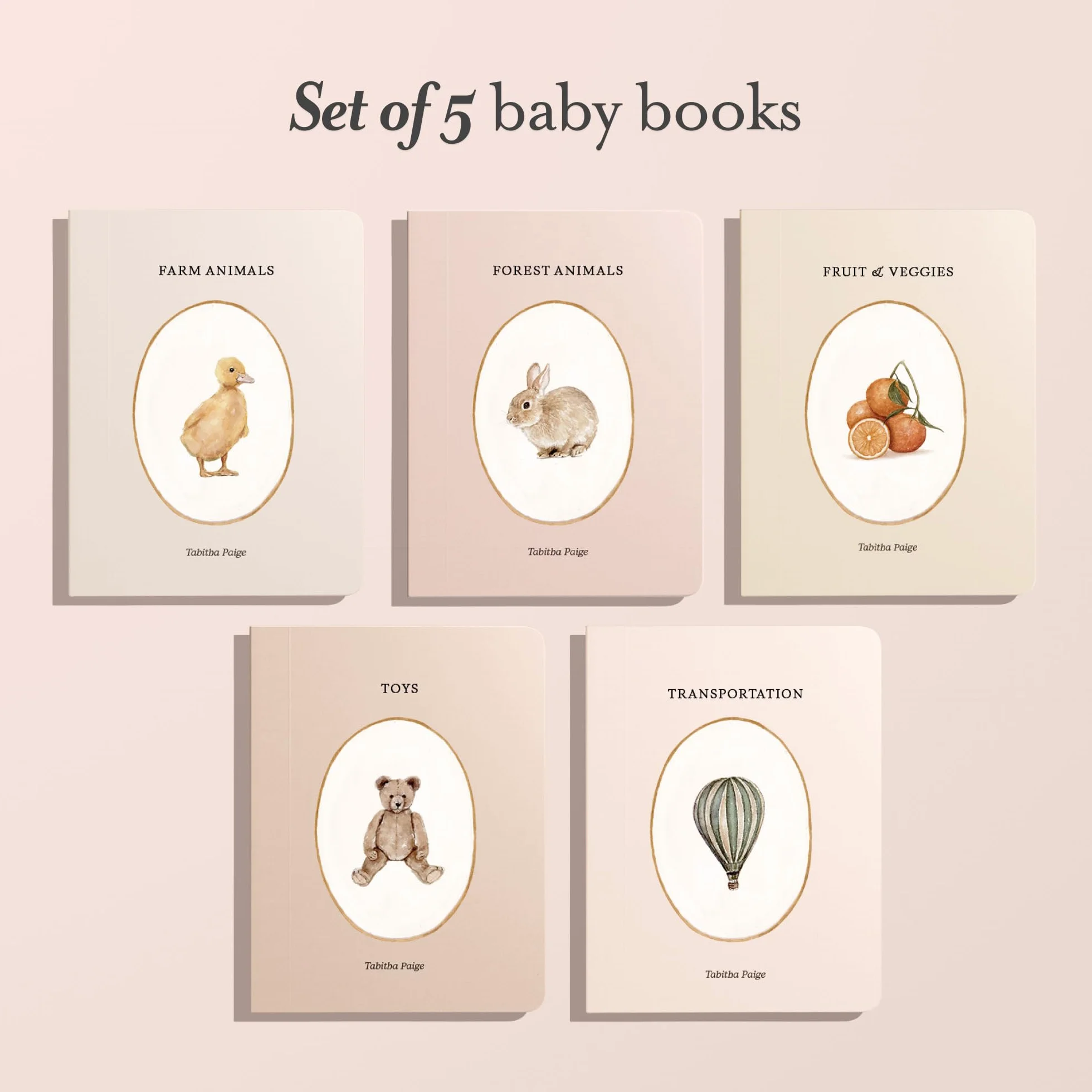Our Little Library: A Foundational Language Vocabulary Board Book Set for Babies: 5