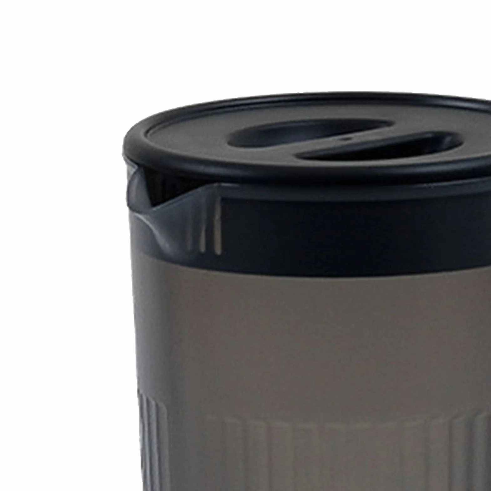 Fdit Plastikowy dzbanek na wodę, przezroczysty napój, dzbanek na mrożoną herbatę, gorąca, zimna woda, wino, kawa, mleko i sok, karafka, nocna karafka na wodę na biurko, sypialnia (czarna)