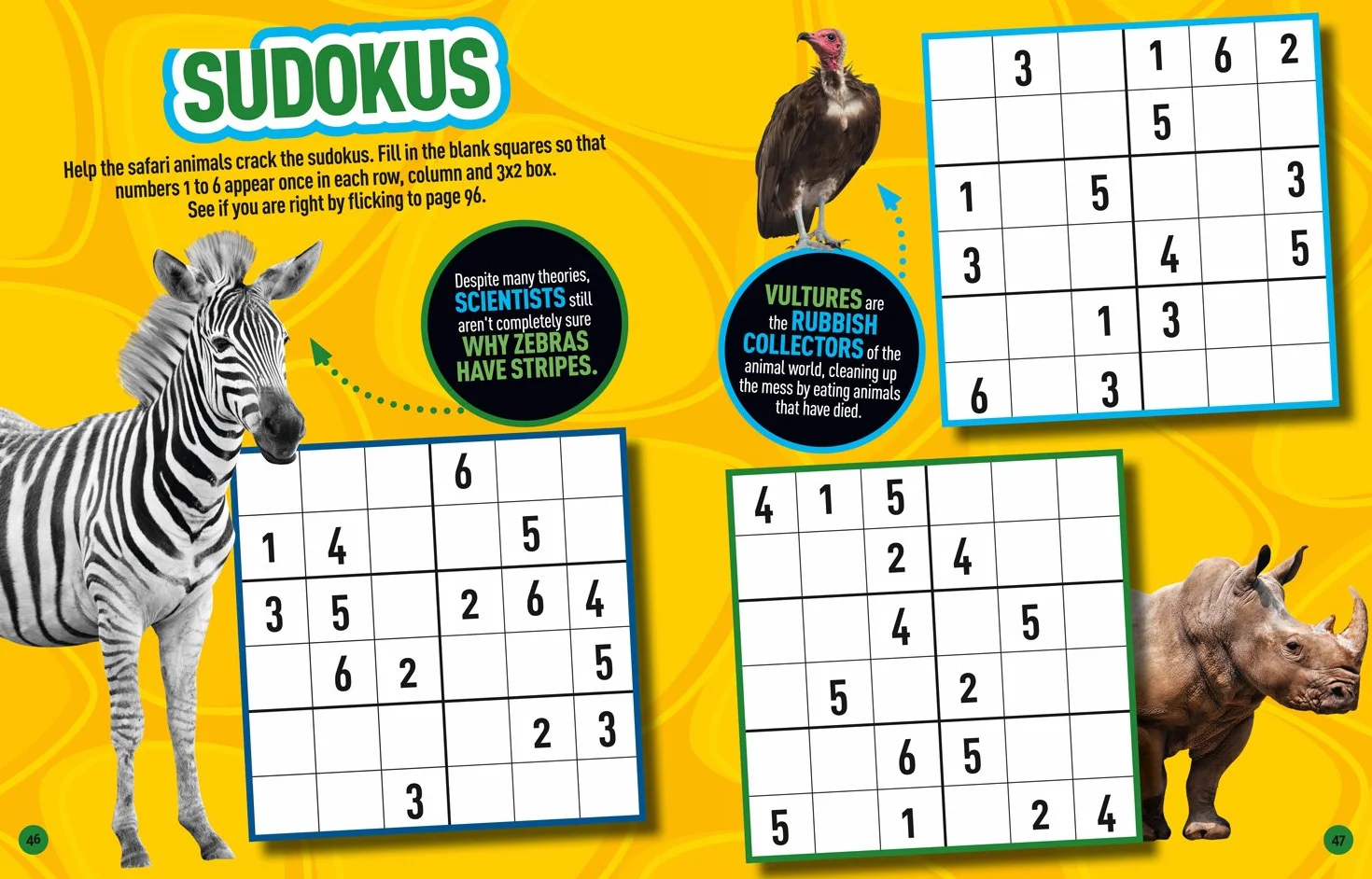 Puzzle Book Animals: Brain-tickling Quizzes, Sudokus, Crosswords and Wordsearches