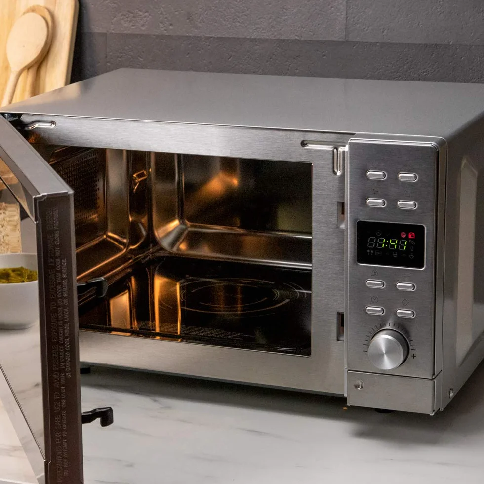 Cecotec Cyfrowa mikrofalówka bez talerza GrandHeat 2010 Stalowy płaskownik. Moc 700 W, Pojemność 20 litrów, Grill 900 W, 9 predefiniowanych funkcji, Szybki start, Łatwe czyszczenie
