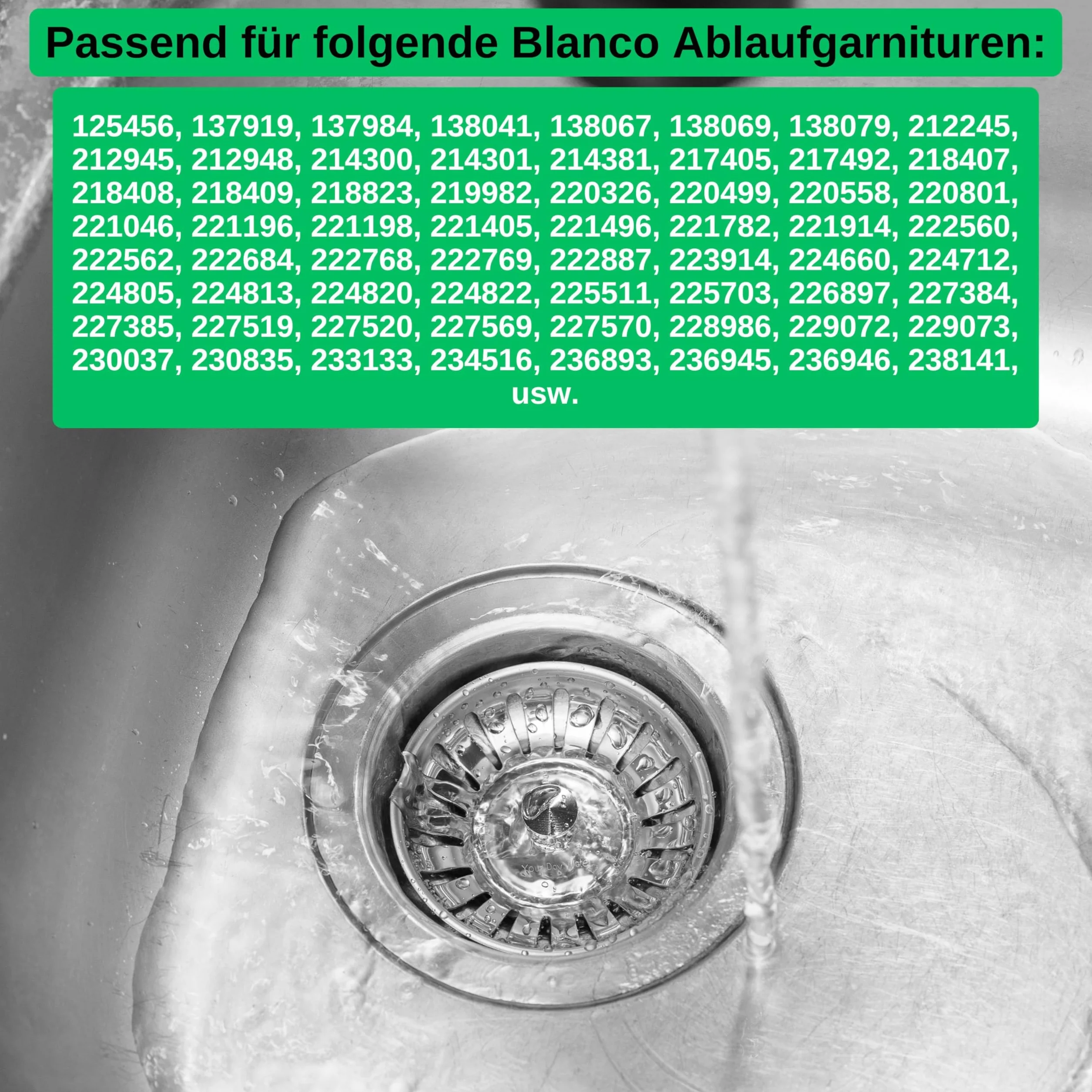 Kosz sitkowy do zlewu kuchennego Ø 79 mm zamiennik 125590 kompatybilny Blanco 3,5" czop 20 mm