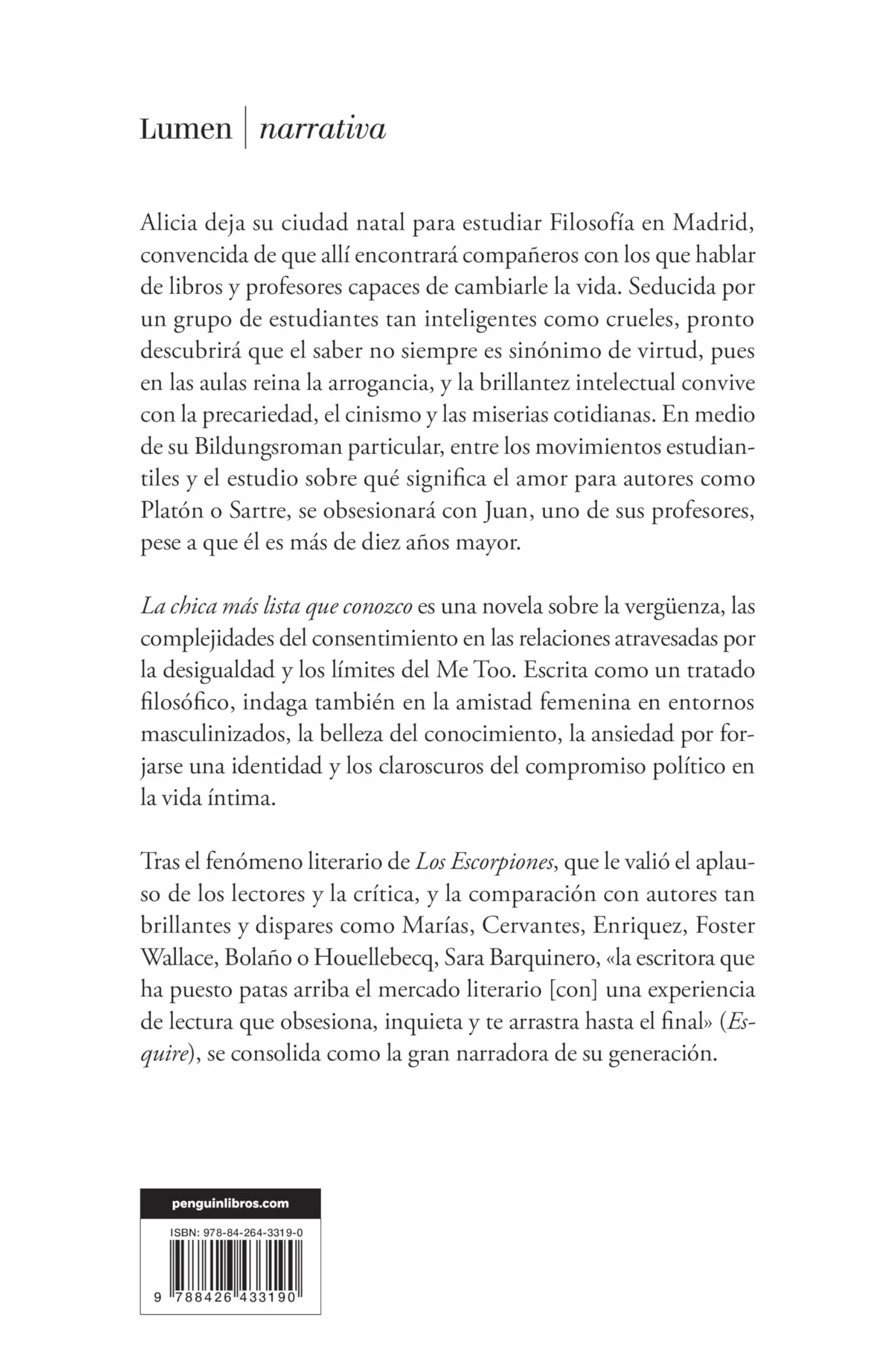 La chica más lista que conozco: Un tratado sobre la vergüenza