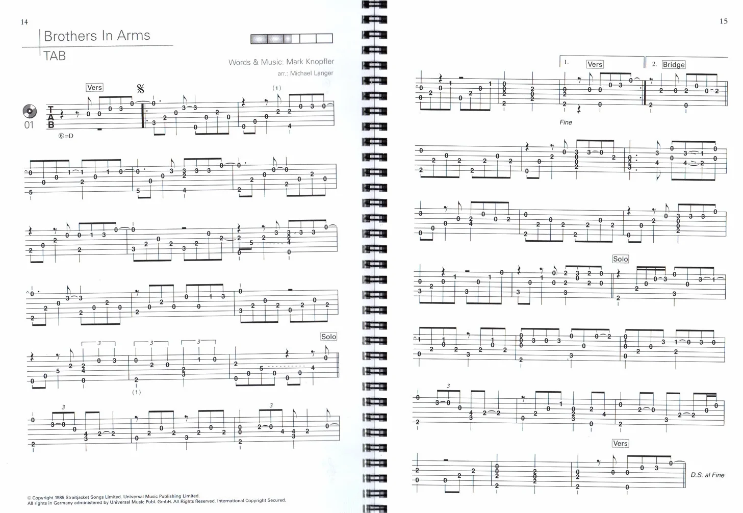 Acoustic Pop Guitar Solos Band 1 - Songs für Gitarre solo georgiert - Autor: Michael Langer - Noten & TAB z Audio Download i Dunlop Plek - DUX878 9783868491876