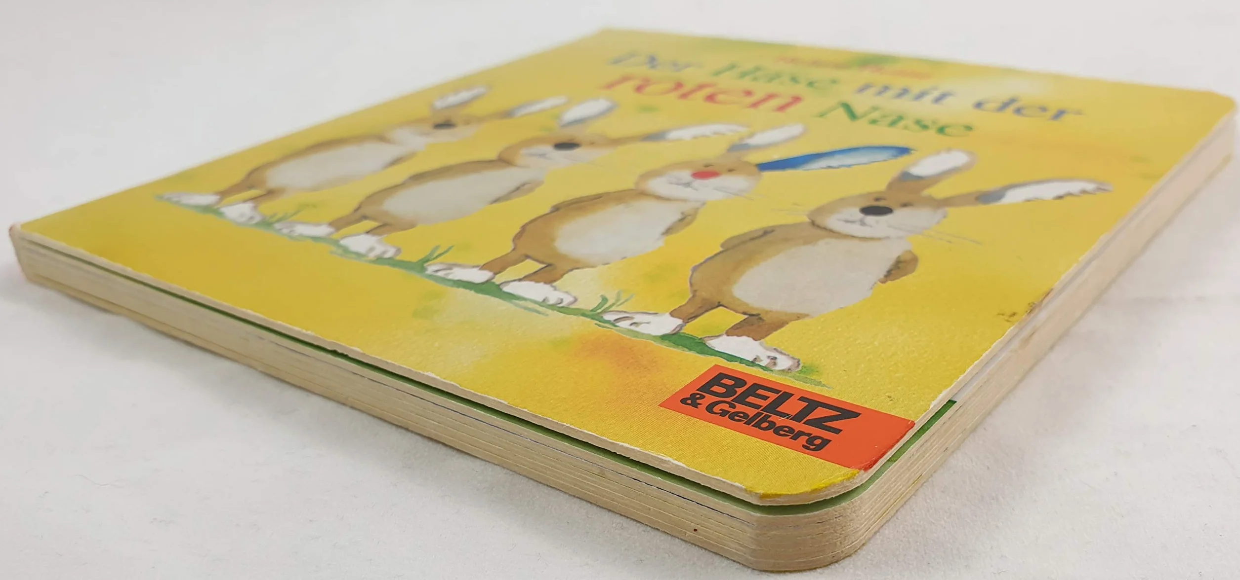 Der Hase mit der roten Nase: Vierfarbiges Papp-Bilderbuch