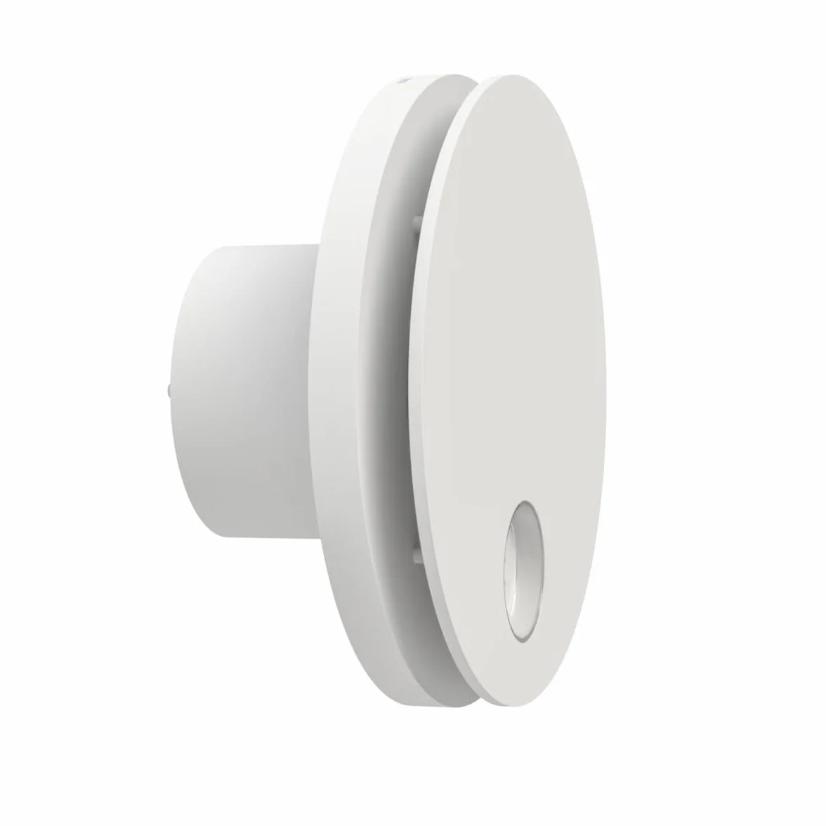 Aspirator ścienny z zasysaniem osiowym WIFI serii "Ario W" z czujnikiem wilgotności i zegarem - 100% MADE IN ITALY (Średnica 100 Biały)