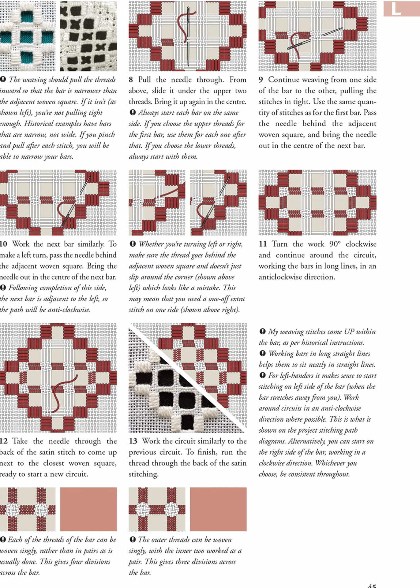 Hardanger Filling Stitches: A Step-By-Step Handbook