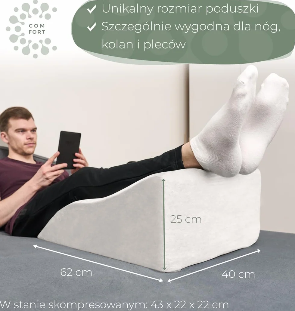 Well B4 Poduszka na nogi z żylakami – klin ergonomiczny oddychający