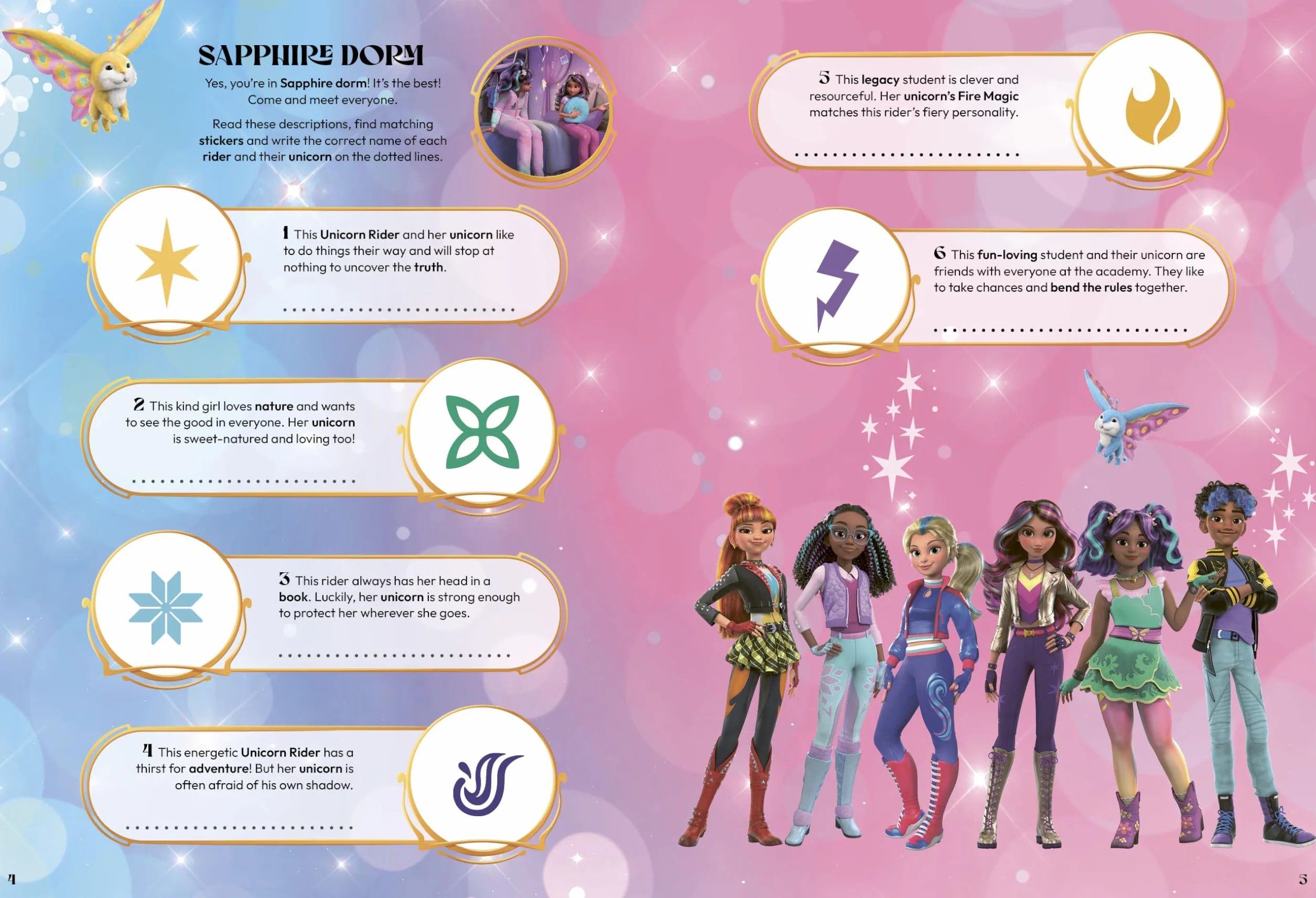 Unicorn Academy: Sticker Activity Book with over 150 Magical Stickers