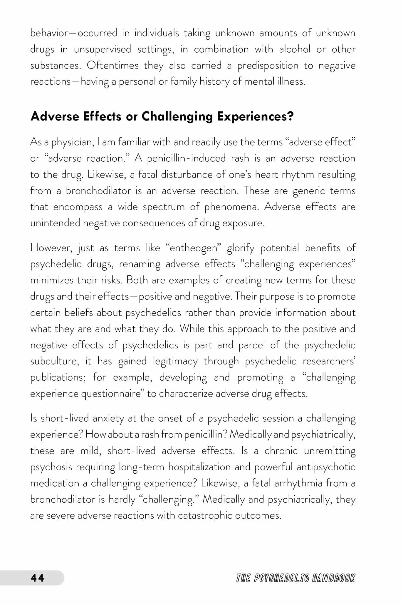 The Psychedelic Handbook: A Practical Guide to Psilocybin, LSD, Ketamine, MDMA, and Ayahuasca