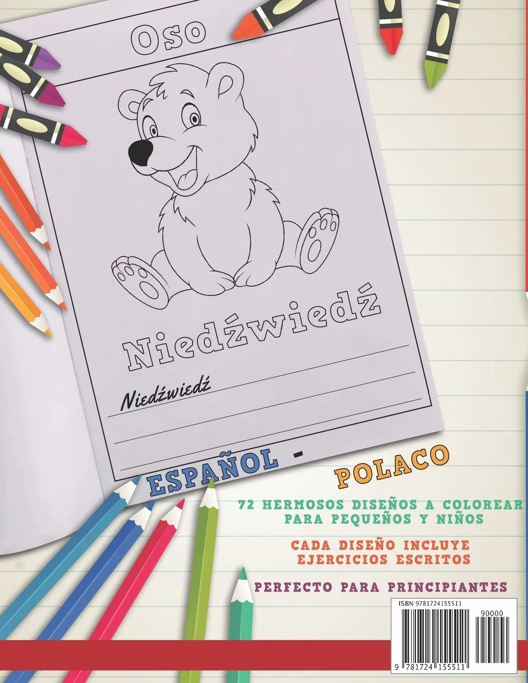 Libro para colorear Español - Polaco Aprender polaco para niños Pintura y aprendizaje creativo 6