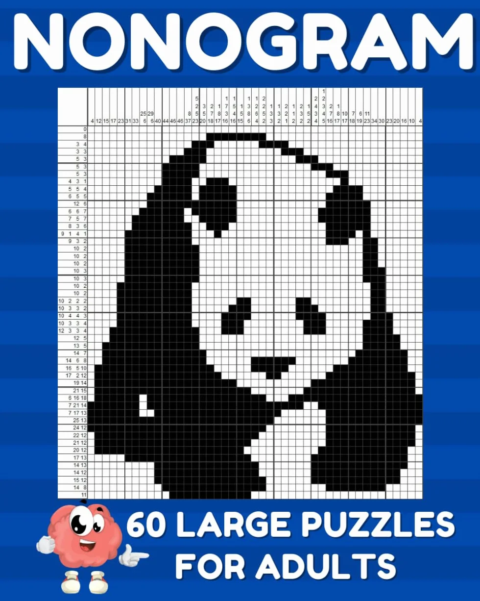Nonogram Puzzle Book for Adults: Picross Puzzle Book | 60 Large Griddlers Logic Puzzles | Second Edition