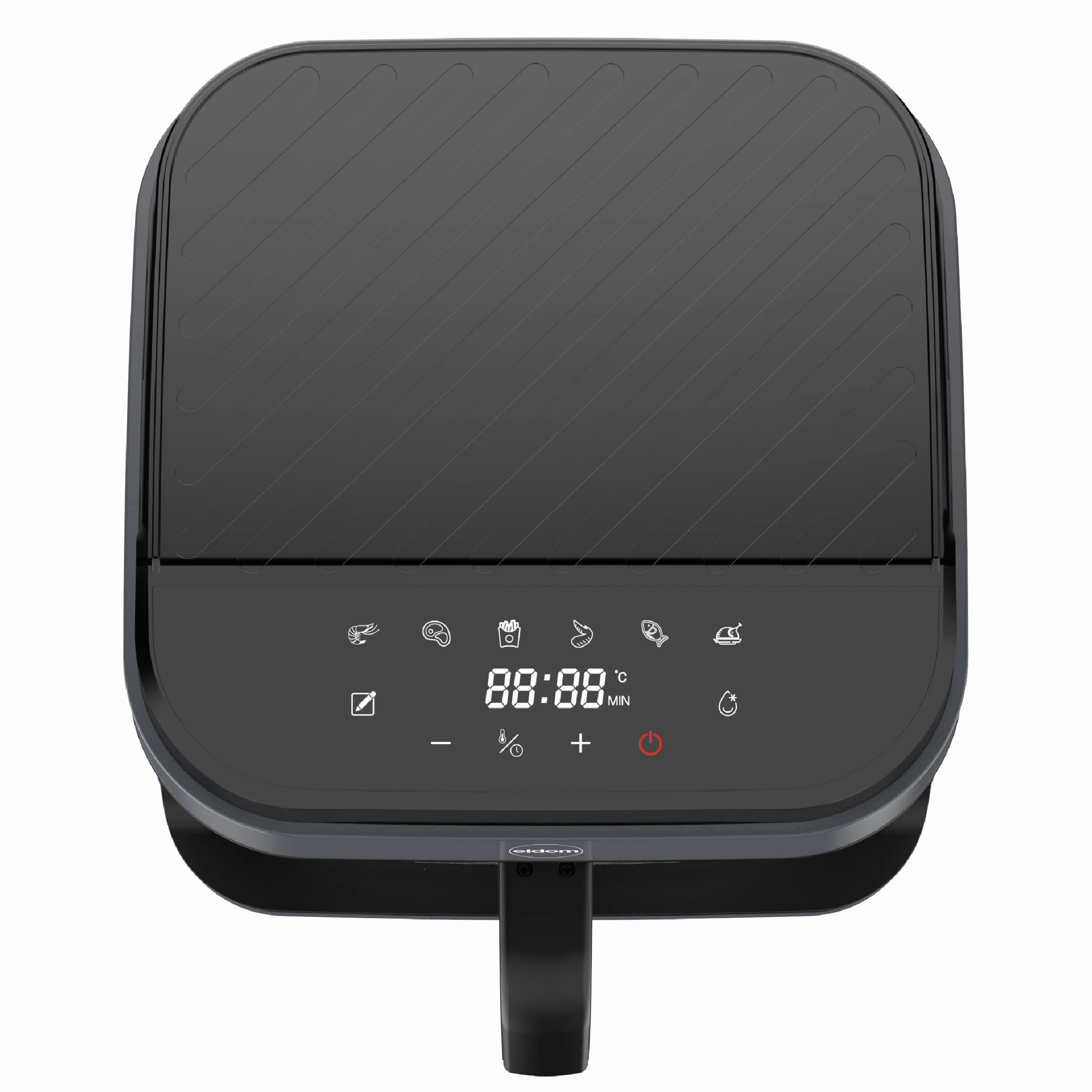 Frytownica Beztłuszczowa 5,5L Air Fryer 1200W, Szklany Kosz, 8 Programów, LED, Regulacja Temperatury 40–200°C, Rozmrażanie, FR500 Eldom