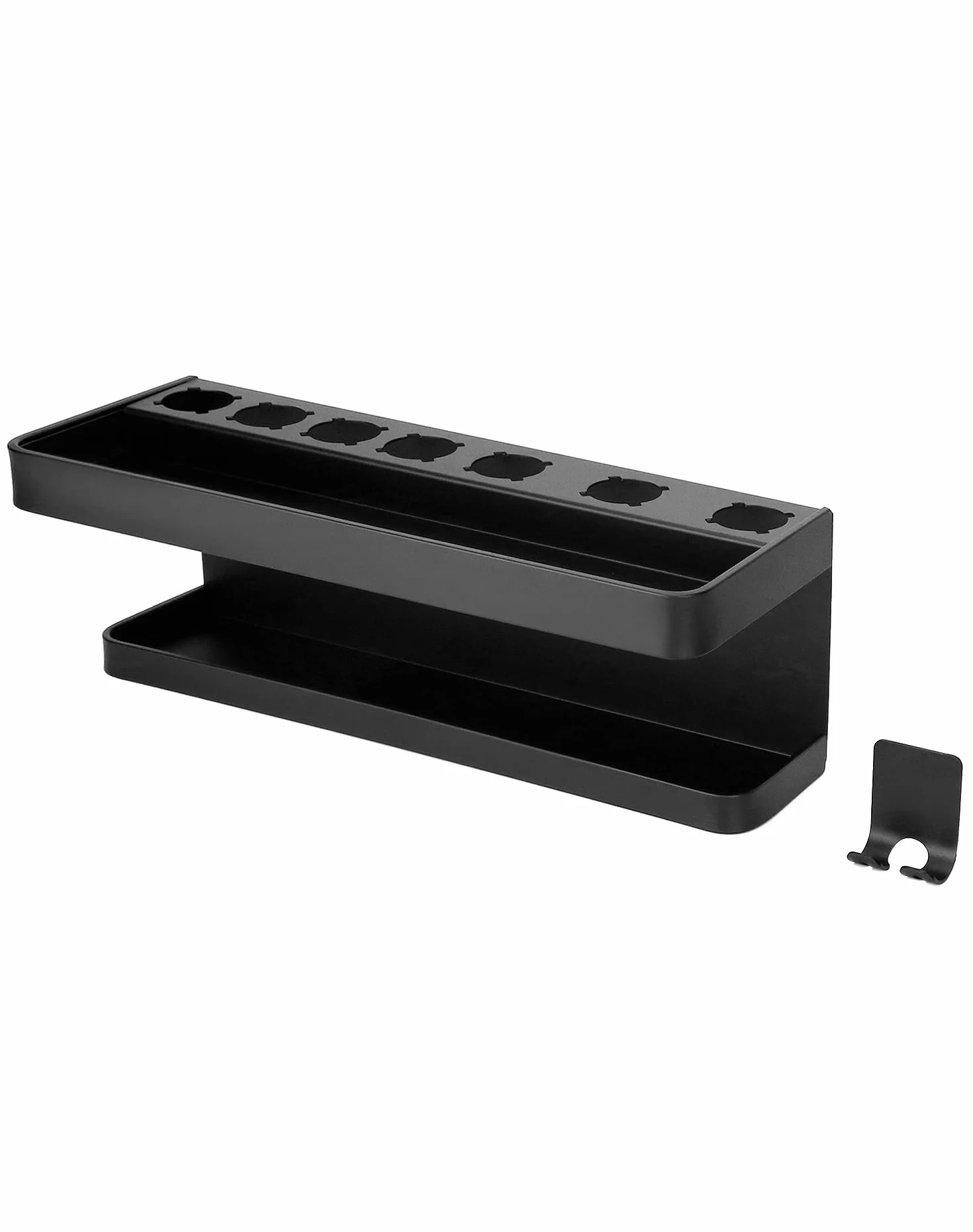 QWORK® Uchwyt ścienny, organizer kompatybilny z Dyson Airwrap, lokówką, różdżką, beczkami, szczotkami – anodowane aluminium
