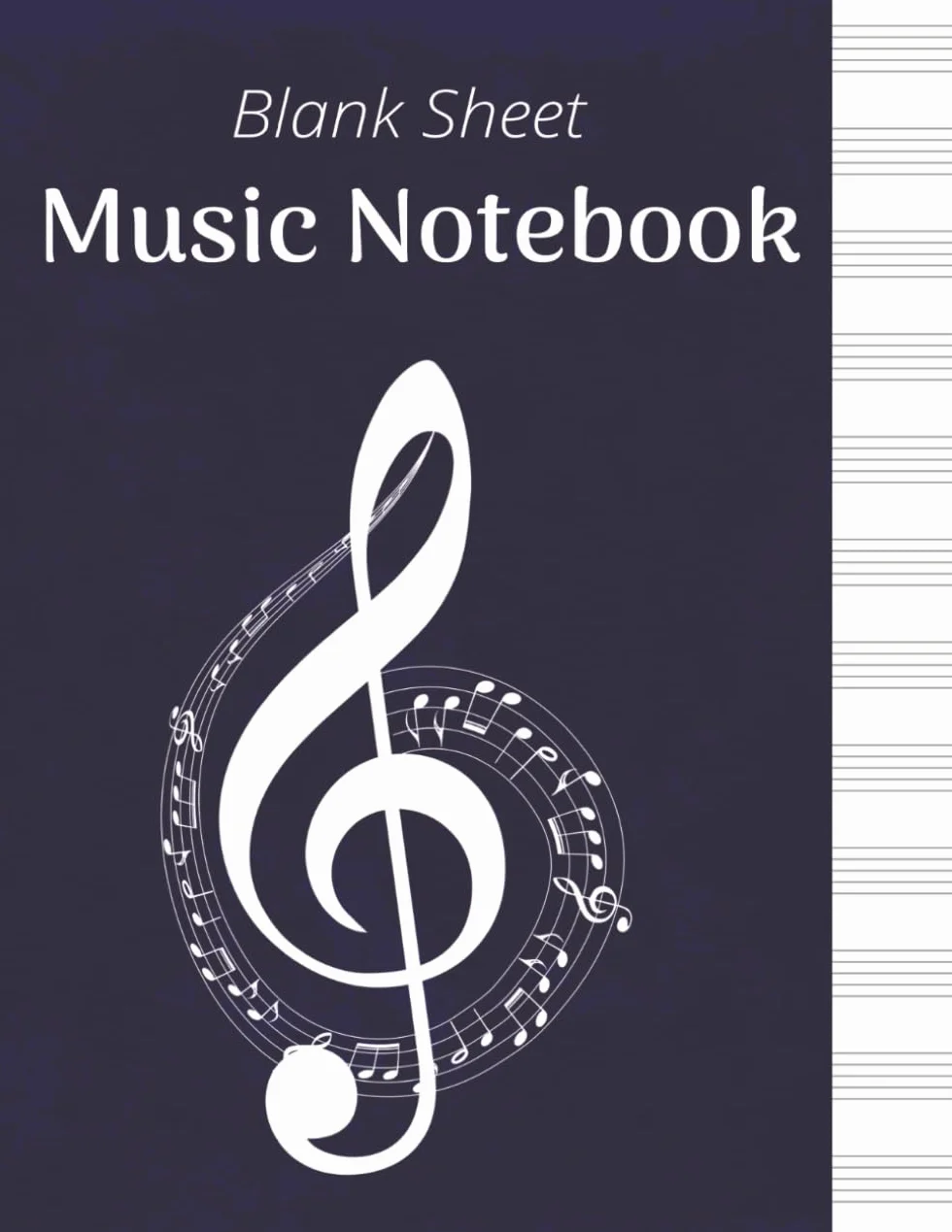 Blank Sheet Music Notebook: Music Notebook | Sheet Music Composition Pages | Staff Manuscript Pad | 100 Pages | 8.5x11 Inches