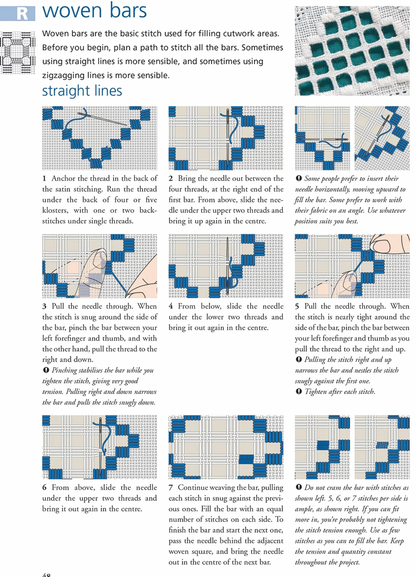 Hardanger Filling Stitches: A Step-By-Step Handbook