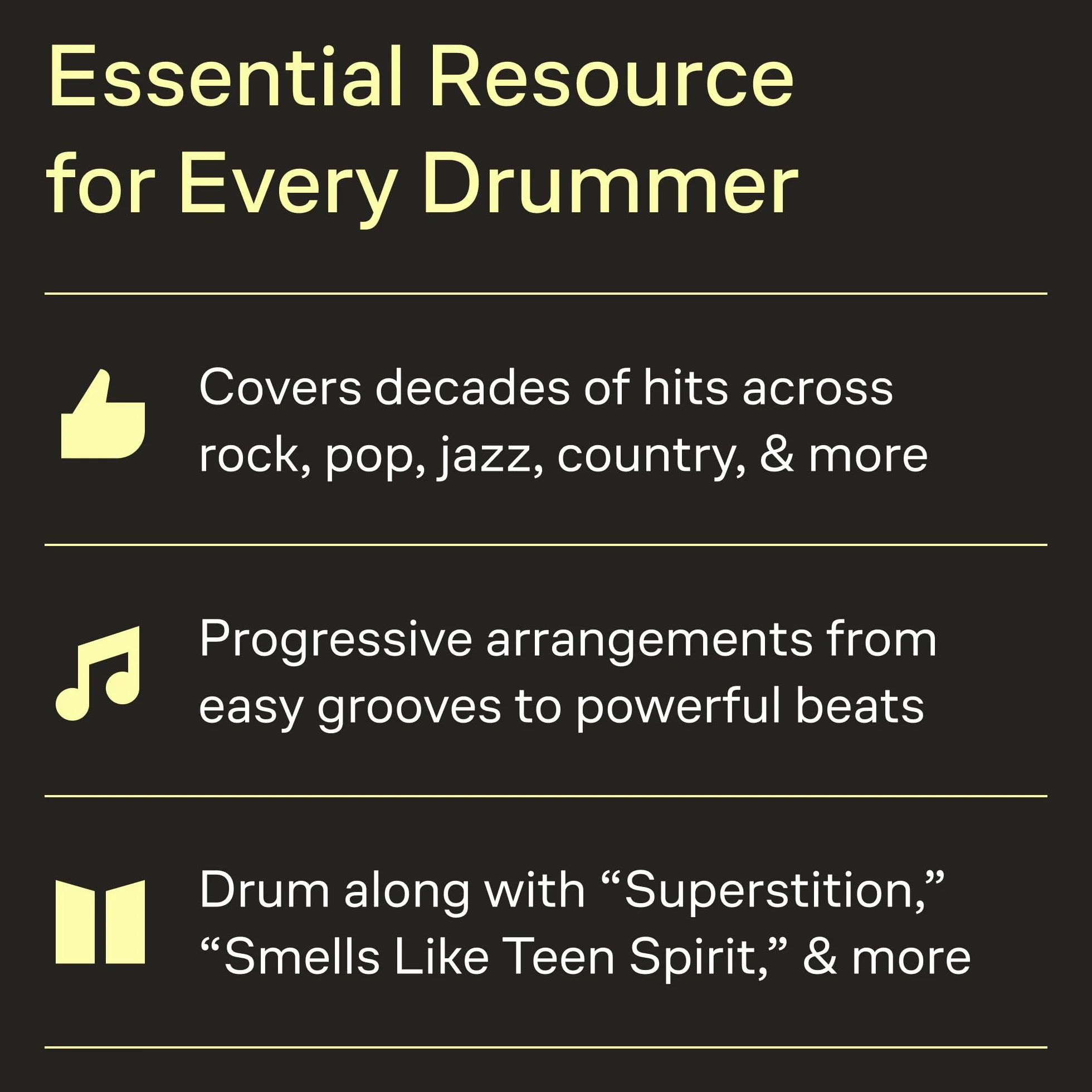 The Drummer's Fake Book: Easy-To-Use Drum Charts with Kit Legends and Lyric Cues