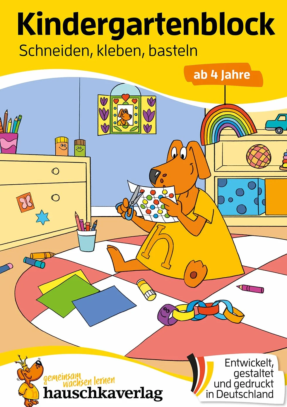 Kindergartenblock - Schneiden, kleben, basteln ab 4 Jahre: Bunter Rätselblock - Sinnvolle Beschäftigung die Spaß macht: 629
