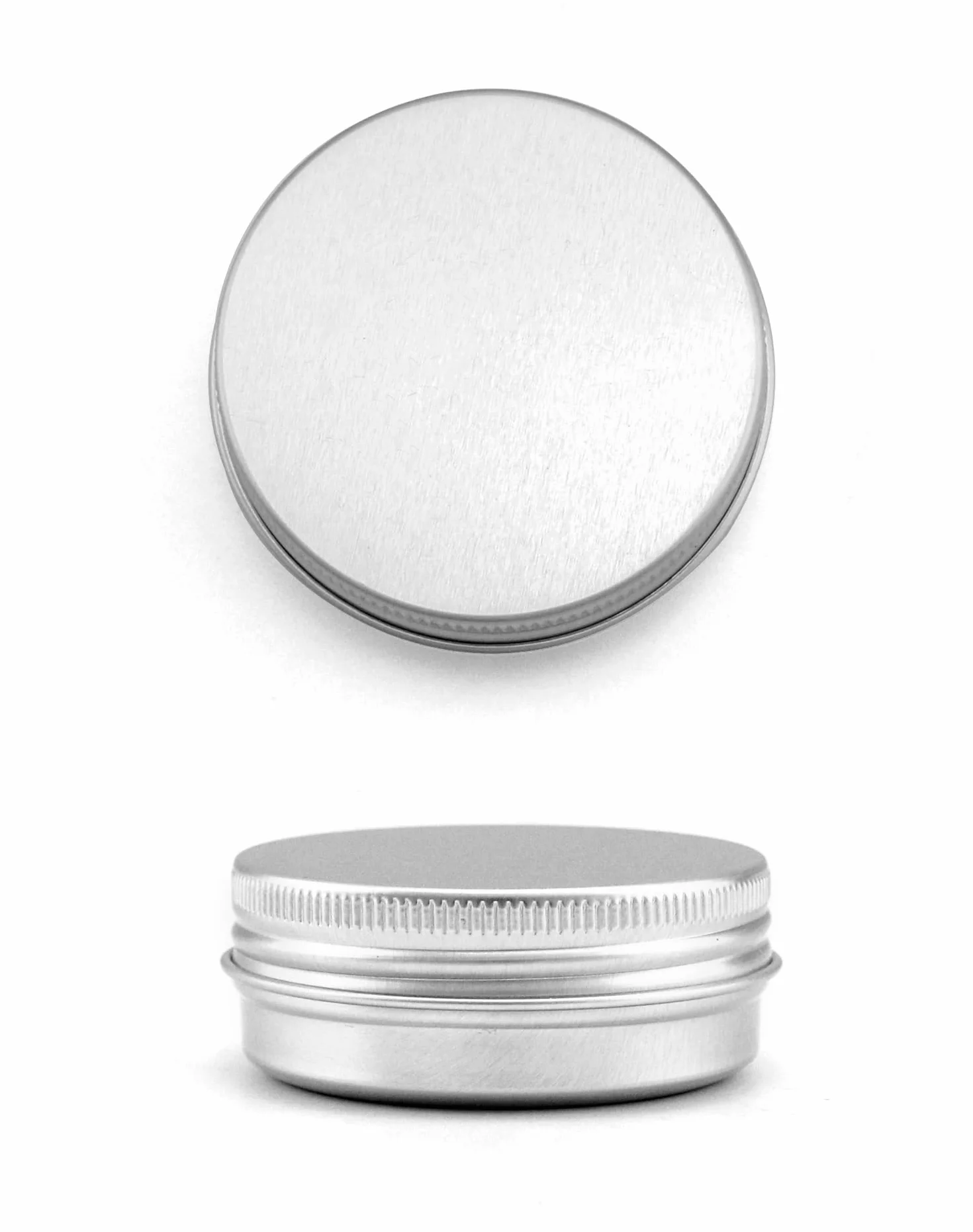 QWORK® Zestaw 24 aluminiowych słoików na kremy z pokrywkami, okrągłe puste słoiki do sortowania biżuterii w kremowym balsamie (60 ml)