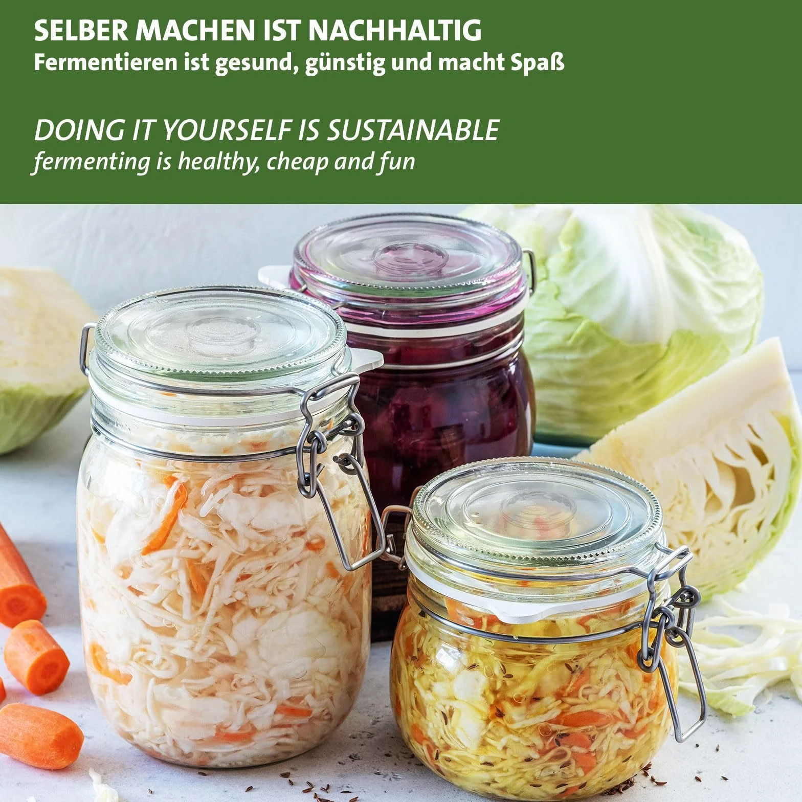 Westmark Ciężarki Fermentacyjne, Srebrny, 4 sztuki