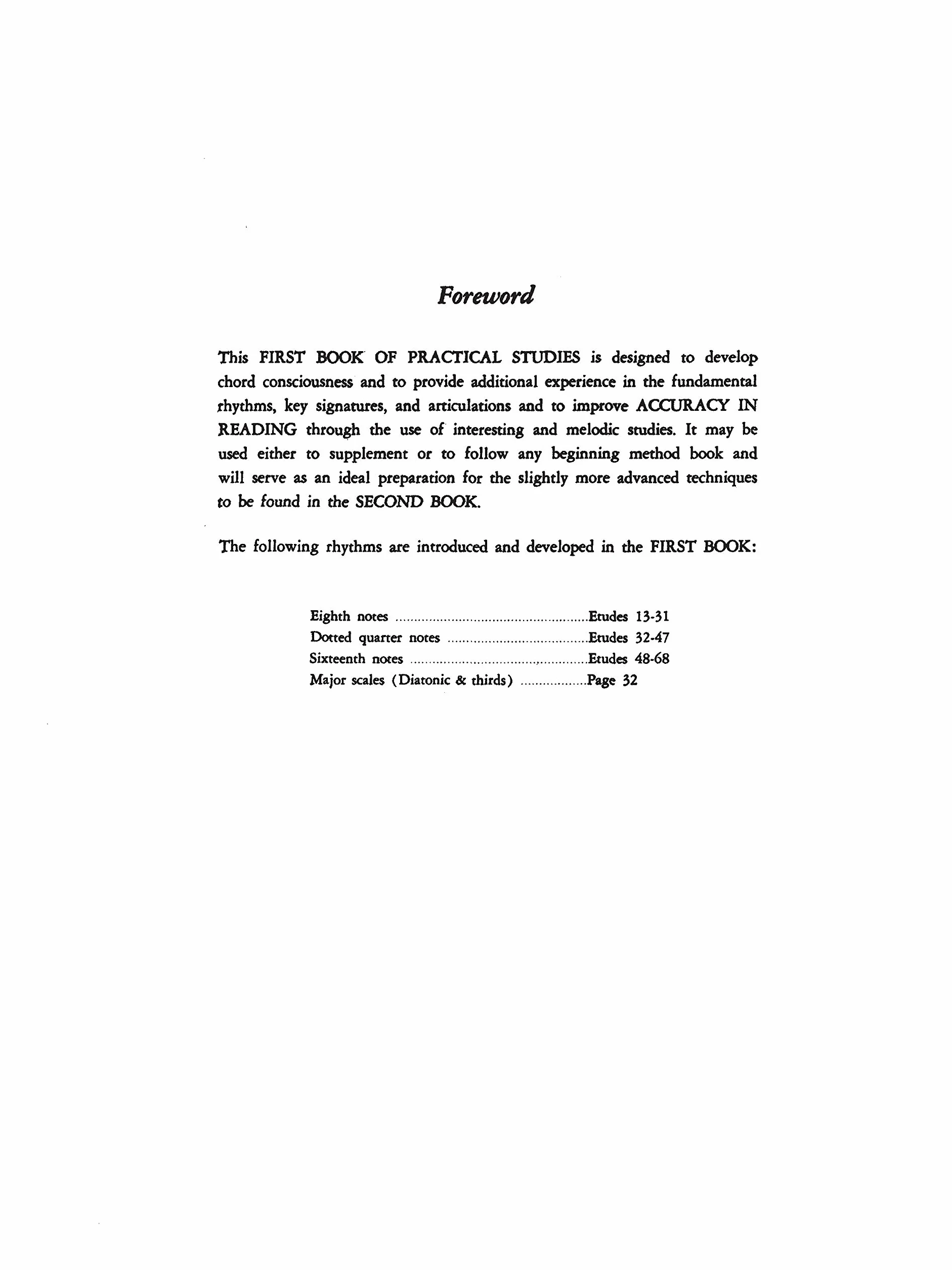 Robert w. getchell : first book of practical studies for french horn