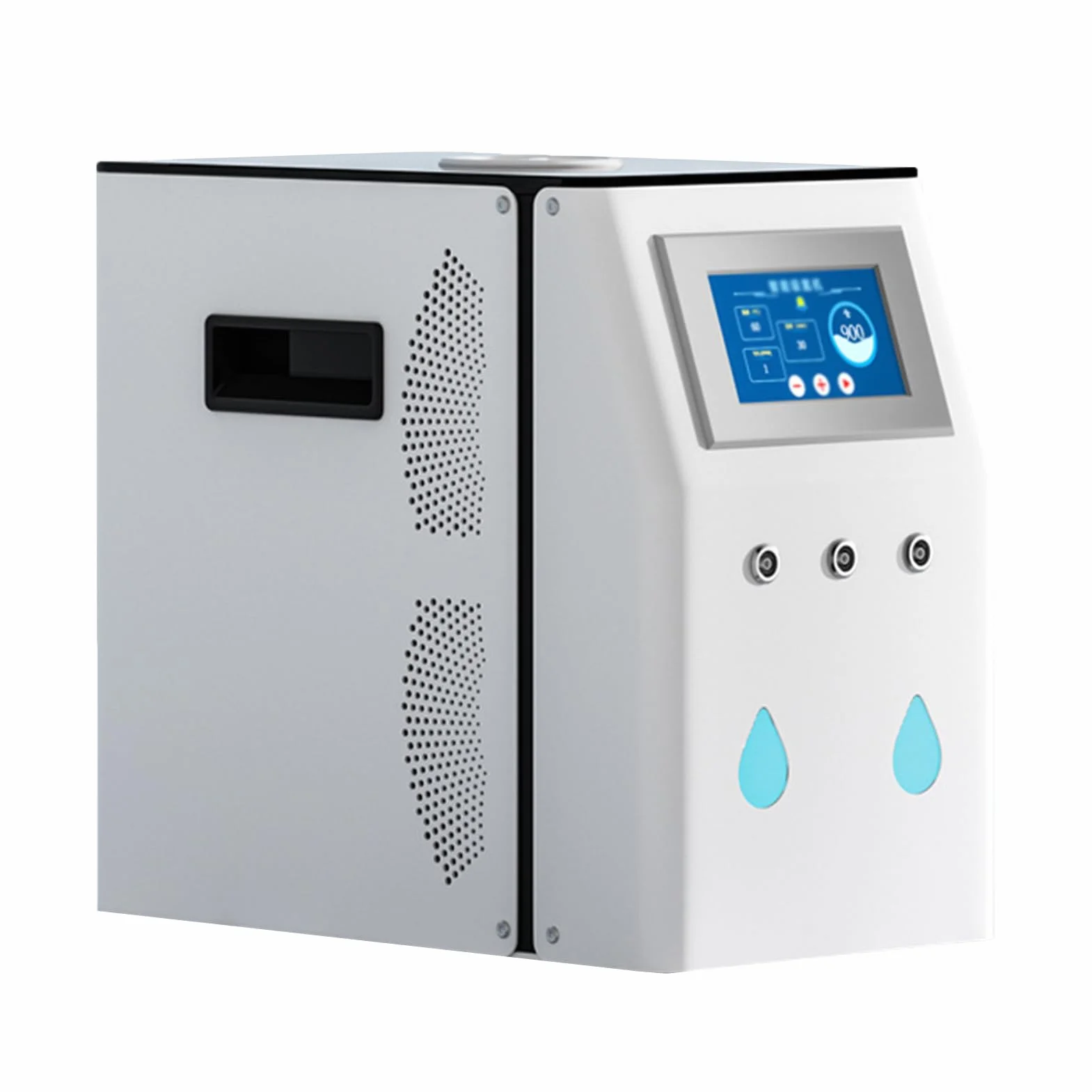 Wodorowa butelka na wodę, inhalator 450/900 ml/min, trzyportowy, regulowany, jonizator PEM