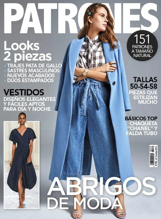 Revista Patrones #462 | Abrigos de moda en Otoño: Vestidos, diseños elegantes