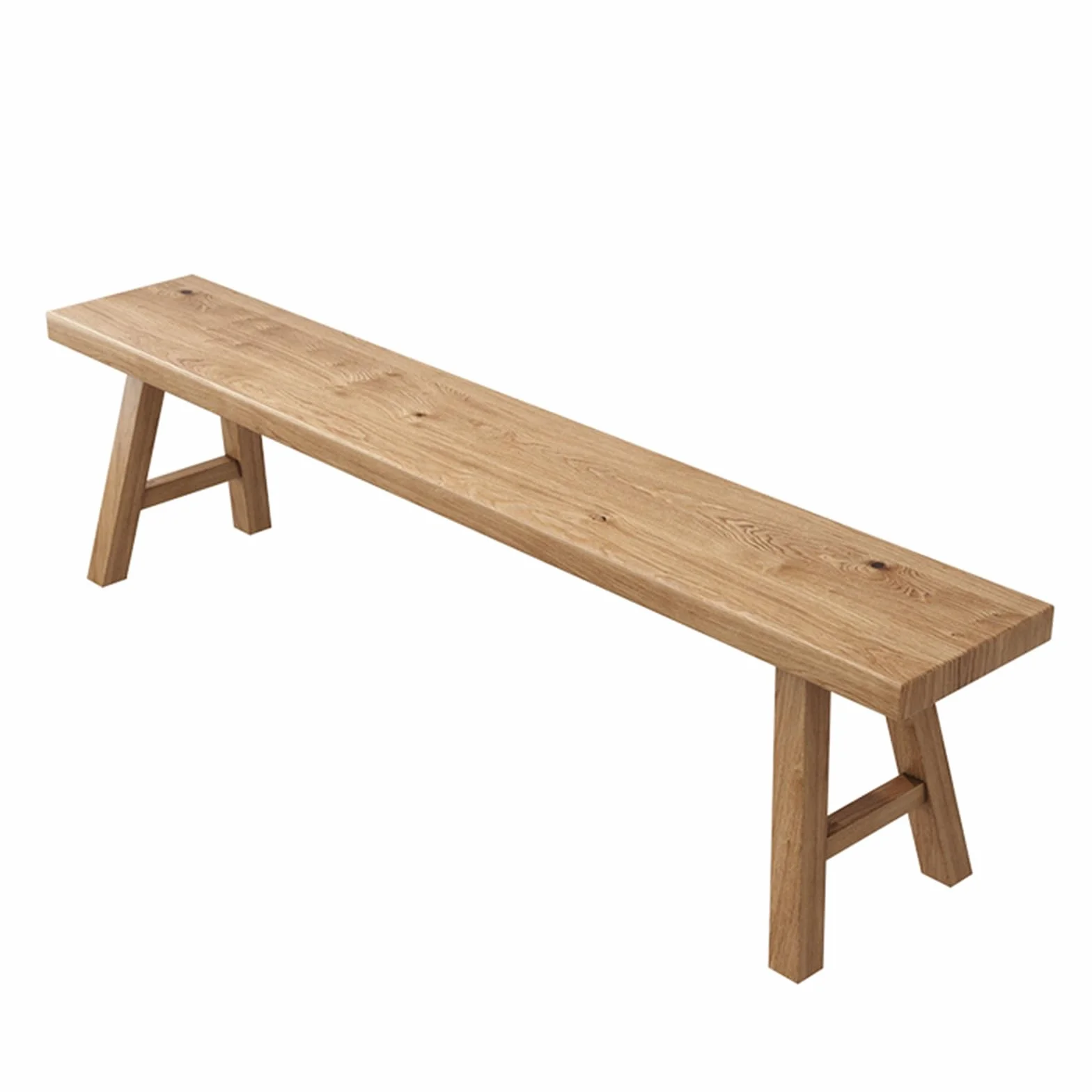 Drewniana ławka wiejska, długa rustykalna ławka do przechowywania półkanapa, wąska ławka antyczna sofa salon, jadalnia, konstrukcja z litego drewna (100 cm/39,4 cala prosta krawędź)