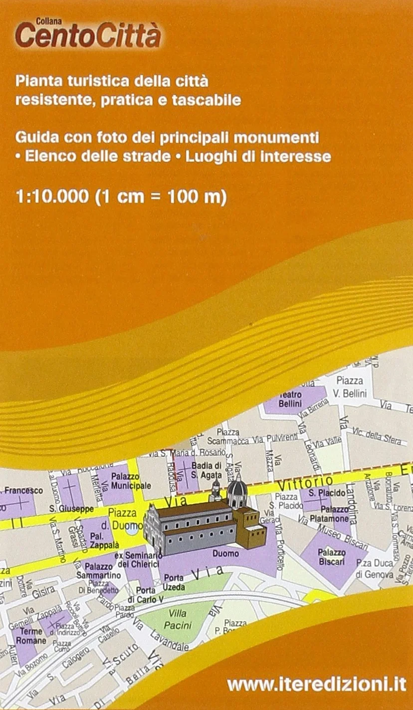 Catania. Pianta turistica 1:10.000