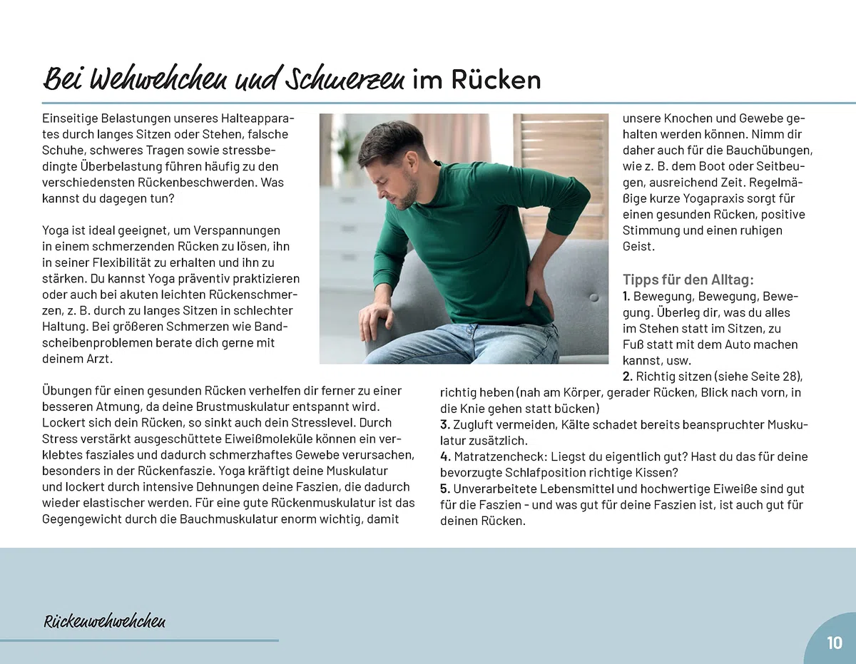 10-Minuten-Yoga gegen Alltagswehwehchen: 28 einfache Übungen gegen Rückenschmerzen, Müdigkeit & Co.