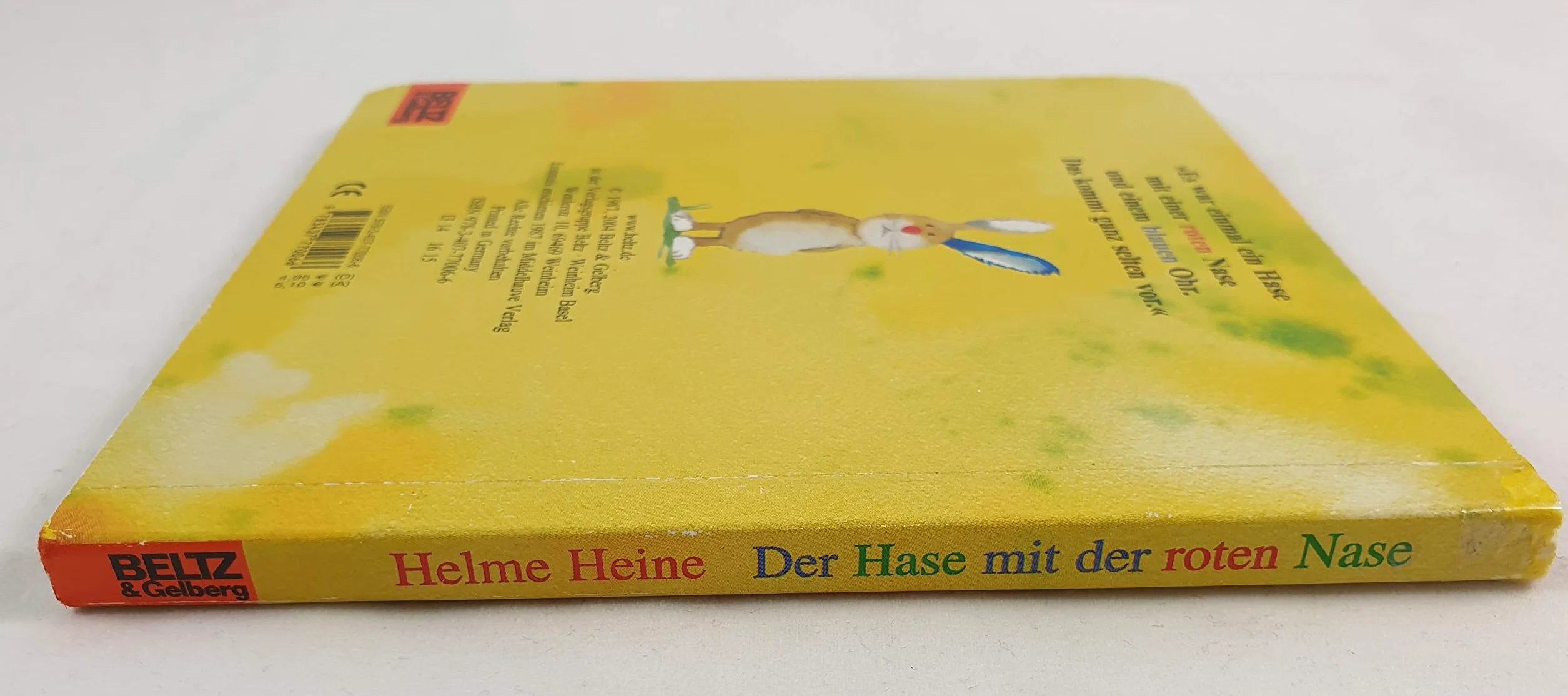 Der Hase mit der roten Nase: Vierfarbiges Papp-Bilderbuch
